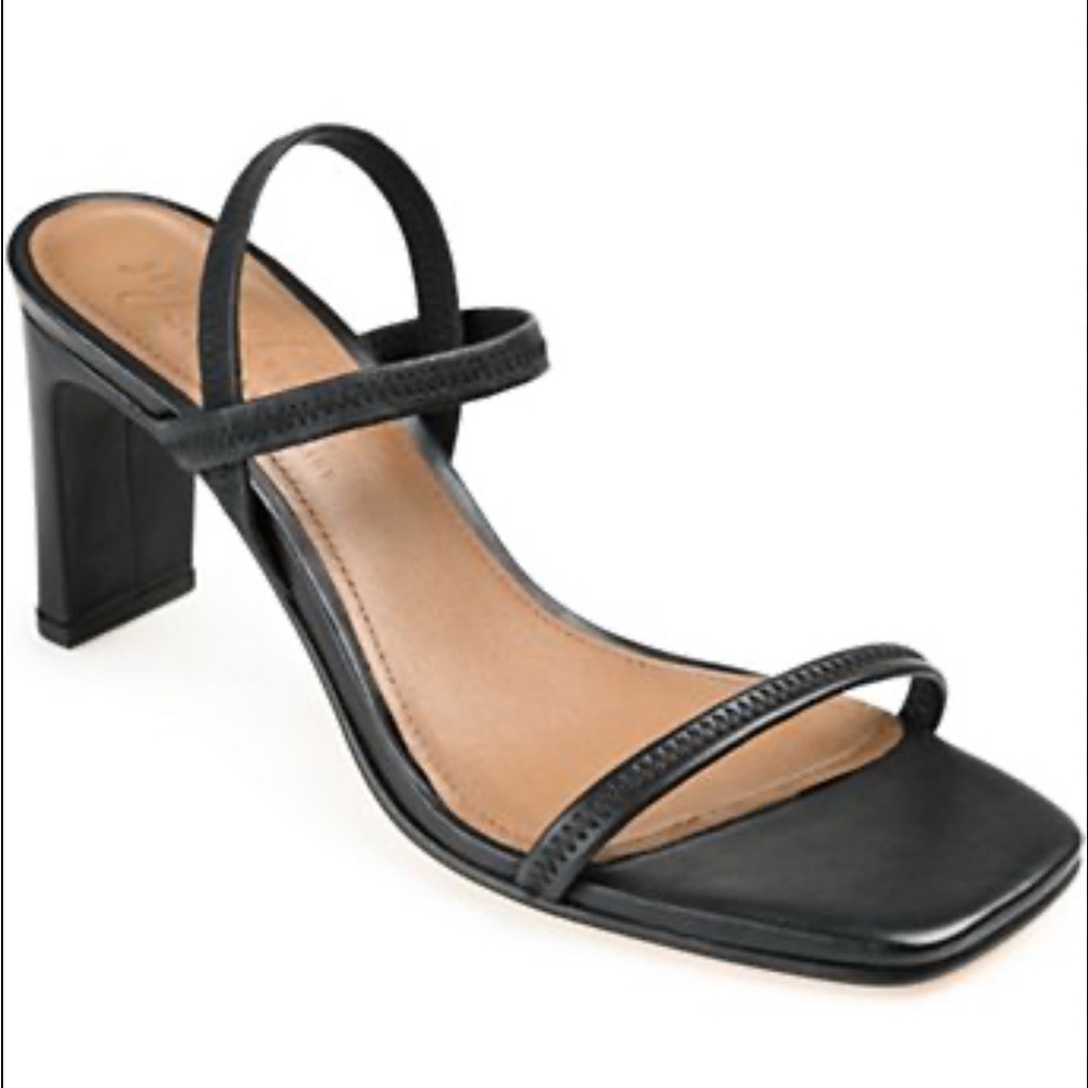 Madewell Black Strappy Block Heels